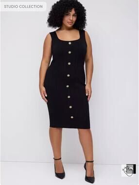 Torrid Studio Power Knit Corset Dress Black | Size 2 2X NWT